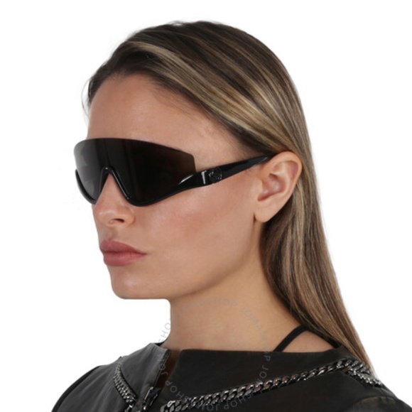 NEW GG1650S 001 GUCCI BLACK SHIELD WOMEN GUCCI SUNGLASSES - Picture 2 of 11